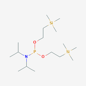 molecular formula C16H40NO2PSi2 B058463 Bis(2-(trimethylsilyl)ethyl) diisopropylphosphoramidite CAS No. 121373-20-4