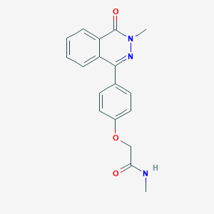 molecular formula C18H17N3O3 B5846306 N-methyl-2-[4-(3-methyl-4-oxo-3,4-dihydrophthalazin-1-yl)phenoxy]acetamide 