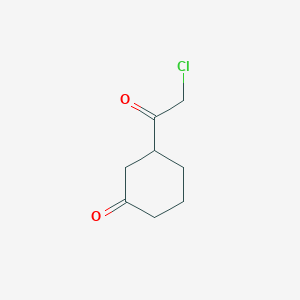 molecular formula C8H11ClO2 B058466 3-(2-Chloroacetyl)cyclohexan-1-one CAS No. 123364-13-6