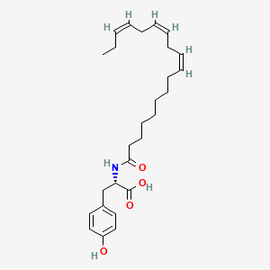 molecular formula C27H39NO4 B584669 正-(α-亚麻油酰基)酪氨酸 CAS No. 259143-19-6