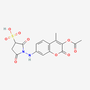 Sulfosuccinimidyl-7-amino-4-methylcoumarin-3-acetate
