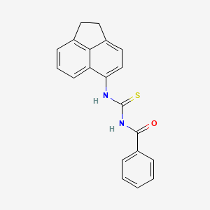 molecular formula C20H16N2OS B5846733 N-(1,2-dihydroacenaphthylen-5-ylcarbamothioyl)benzamide 