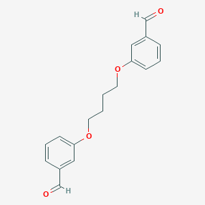 molecular formula C18H18O4 B058468 3-[4-(3-Formylphenoxy)butoxy]benzaldehyde CAS No. 121799-26-6