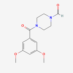 molecular formula C14H18N2O4 B5846803 4-[(3,5-Dimethoxyphenyl)carbonyl]piperazine-1-carbaldehyde 