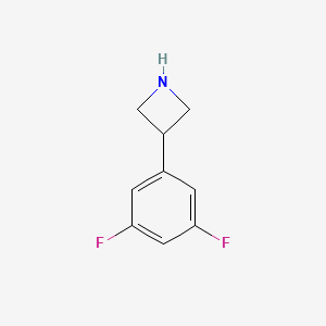 molecular formula C9H9F2N B584685 3-(3,5-Difluorophenyl)azetidine CAS No. 1203796-99-9