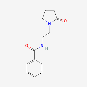molecular formula C13H16N2O2 B5846850 N-[2-(2-oxopyrrolidin-1-yl)ethyl]benzamide CAS No. 92884-72-5