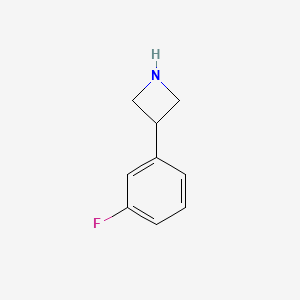 B584686 3-(3-Fluorophenyl)azetidine CAS No. 1203798-80-4