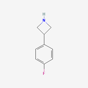 molecular formula C9H10FN B584689 3-(4-Fluorophenyl)azetidine CAS No. 1203796-58-0
