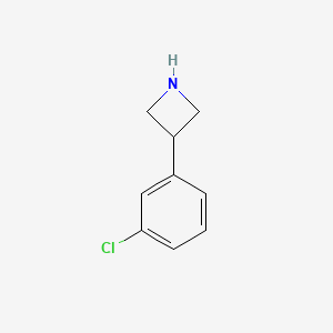 molecular formula C9H10ClN B584690 3-(3-Chlorophenyl)azetidine CAS No. 1203798-86-0