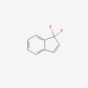 molecular formula C9H6F2 B584696 1,1-Difluoro-1H-indene CAS No. 145123-27-9