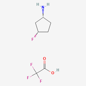 molecular formula C7H11F4NO2 B584699 cis-3-Fluorocyclopentanamine Trifluoroacetate Salt CAS No. 1154870-58-2