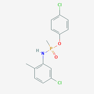molecular formula C14H14Cl2NO2P B5846995 5-chloro-N-[(4-chlorophenoxy)-methylphosphoryl]-2-methylaniline 