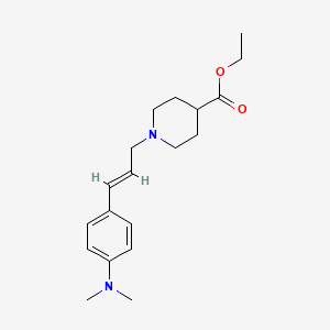 molecular formula C19H28N2O2 B5847021 ethyl 1-[(E)-3-[4-(dimethylamino)phenyl]prop-2-enyl]piperidine-4-carboxylate 