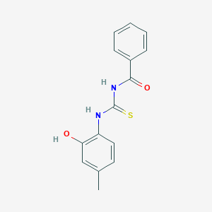 molecular formula C15H14N2O2S B5847052 N-{[(2-hydroxy-4-methylphenyl)amino]carbonothioyl}benzamide 