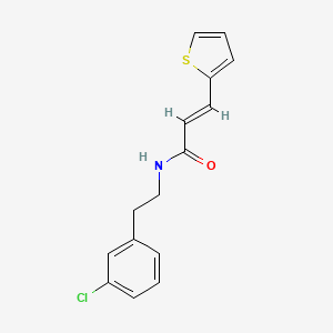 molecular formula C15H14ClNOS B5847195 N-[2-(3-chlorophenyl)ethyl]-3-(2-thienyl)acrylamide 