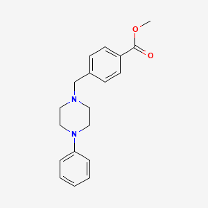 molecular formula C19H22N2O2 B5847291 Methyl 4-[(4-phenylpiperazin-1-yl)methyl]benzoate 