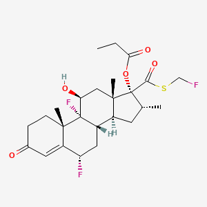 6alpha,9-Difluoro-17-(((fluoromethyl)sulfanyl)carbonyl)-11beta-hydroxy-16alpha-methyl-3-oxoandrost-4-en-17alpha-yl propanoate