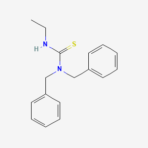 molecular formula C17H20N2S B5847316 1,1-Dibenzyl-3-ethylthiourea CAS No. 64575-17-3