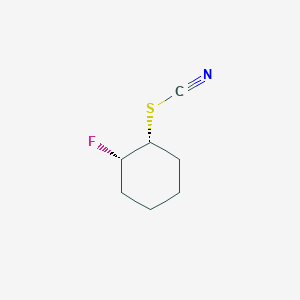 molecular formula C7H10FNS B058474 [(1R,2S)-2-Fluorocyclohexyl] thiocyanate CAS No. 113487-46-0