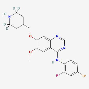 molecular formula C21H22BrFN4O2 B584743 N-Demethyl Vandetanib-d4 CAS No. 1346603-93-7