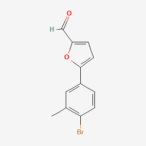 molecular formula C12H9BrO2 B5847435 5-(4-bromo-3-methylphenyl)-2-furaldehyde 