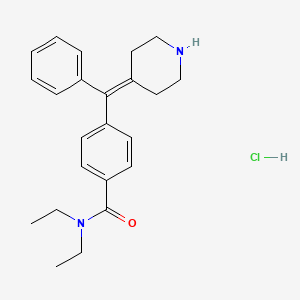 molecular formula C23H29ClN2O B584749 盐酸 N,N-二乙基-4-(苯基(哌啶-4-亚甲基)甲基)苯甲酰胺 CAS No. 209808-47-9