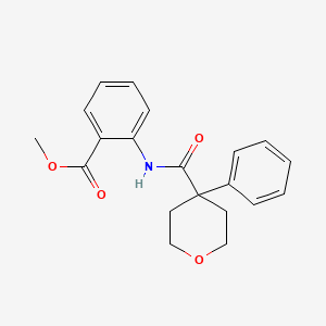 molecular formula C20H21NO4 B5847508 METHYL 2-(4-PHENYLOXANE-4-AMIDO)BENZOATE 