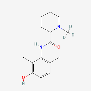 molecular formula C15H22N2O2 B584758 3-Hydroxy Mepivacaine-d3 CAS No. 1346597-79-2
