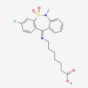 molecular formula C21H23ClN2O4S B584759 Tianeptine Impurity D CAS No. 131206-48-9