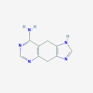 molecular formula C9H9N5 B058476 4,9-Dihydro-1H-imidazo[4,5-g]quinazolin-8-amine CAS No. 115420-04-7