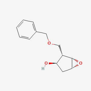molecular formula C13H16O3 B584760 (1S,2S,3R,5R)-2-(Benzyloxy)methyl-6-oxabicyclo[3.1.0]hexan-3-ol CAS No. 1353742-19-4