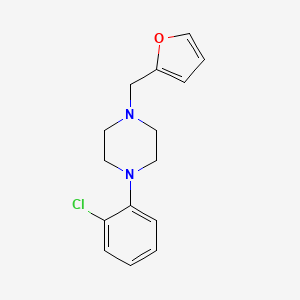 molecular formula C15H17ClN2O B5847672 1-(2-Chlorophenyl)-4-(furan-2-ylmethyl)piperazine CAS No. 5270-76-8
