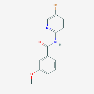 molecular formula C13H11BrN2O2 B5847754 N-(5-bromopyridin-2-yl)-3-methoxybenzamide 