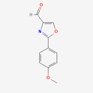molecular formula C11H9NO3 B584777 2-(4-Methoxyphenyl)oxazole-4-carbaldehyde CAS No. 154136-90-0