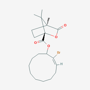 molecular formula C22H35BrO2 B058478 2-Bromo-2-cycloundecenyl camphanate CAS No. 112927-19-2