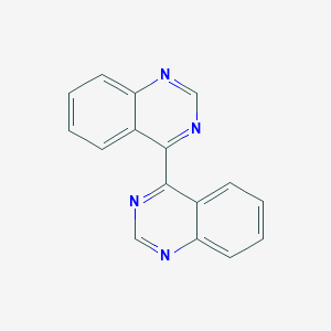 molecular formula C16H10N4 B5847803 4,4'-biquinazoline CAS No. 963-80-4