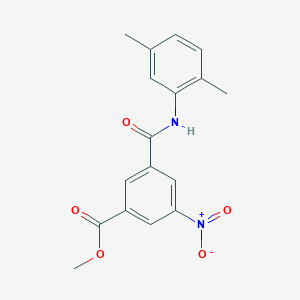 molecular formula C17H16N2O5 B5847827 Methyl 3-[(2,5-dimethylphenyl)carbamoyl]-5-nitrobenzoate 