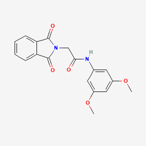 molecular formula C18H16N2O5 B5847856 N-(3,5-dimethoxyphenyl)-2-(1,3-dioxoisoindol-2-yl)acetamide 