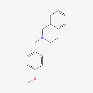 molecular formula C17H21NO B5847919 N-benzyl-N-(4-methoxybenzyl)ethanamine 