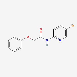 molecular formula C13H11BrN2O2 B5847926 N-(5-bromopyridin-2-yl)-2-phenoxyacetamide 