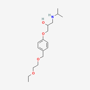 molecular formula C17H29NO4 B584795 O-Desisopropyl-O-ethylBisoprolol-d7Hemifumarate CAS No. 1346601-75-9
