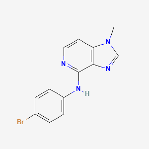 molecular formula C13H11BrN4 B5847968 N-(4-bromophenyl)-1-methylimidazo[4,5-c]pyridin-4-amine 