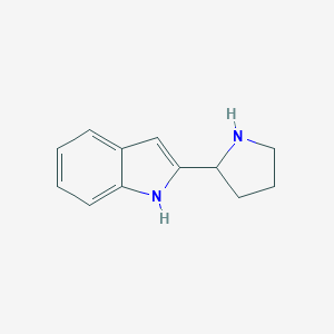 molecular formula C12H14N2 B058480 2-pyrrolidin-2-yl-1H-indole CAS No. 112565-42-1