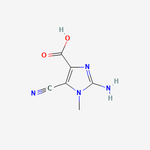 2-Amino-5-cyano-1-methyl-1H-imidazole-4-carboxylic acid