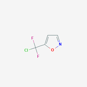 molecular formula C4H2ClF2NO B058481 5-(chlorodifluoromethyl)-1,2-oxazole CAS No. 116611-76-8