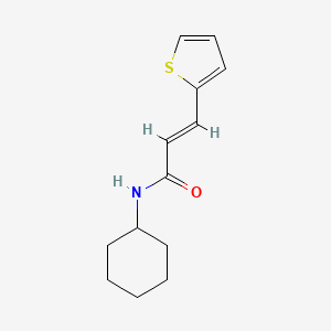 molecular formula C13H17NOS B5848127 N-cyclohexyl-3-(2-thienyl)acrylamide 