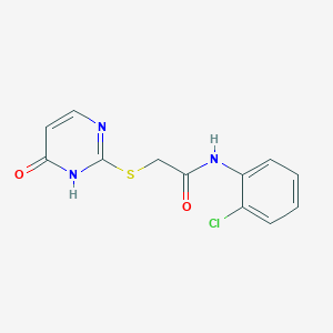 molecular formula C12H10ClN3O2S B5848130 N-(2-chlorophenyl)-2-[(4-hydroxy-2-pyrimidinyl)thio]acetamide 