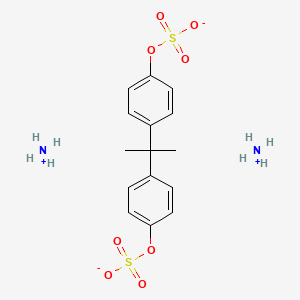 molecular formula C15H22N2O8S2 B584819 Bisphenol A Bissulfate Diammonium Salt CAS No. 857283-05-7
