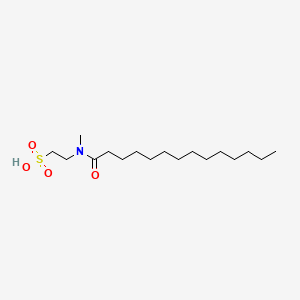 molecular formula C17H35NO4S B5848192 Ethanesulfonic acid, 2-[methyl(1-oxotetradecyl)amino]- CAS No. 124946-79-8