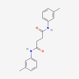 molecular formula C18H20N2O2 B5848213 N,N'-bis(3-methylphenyl)butanediamide 